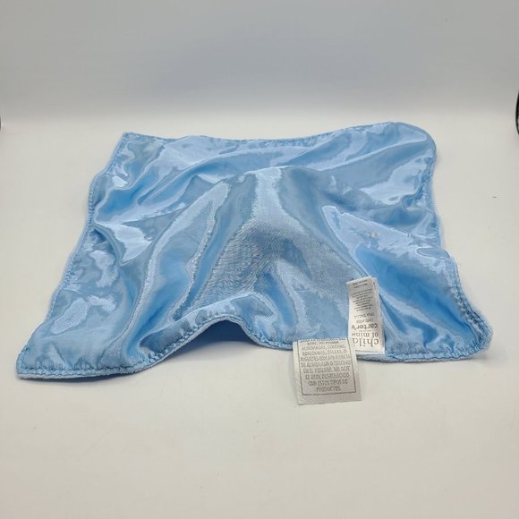 Carters I Love My Mom Blue Fleece Satin Lovey Security Blanket Rattle - Picture 8 of 8